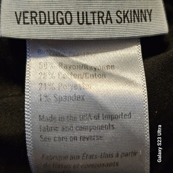 Paige Skinny Jeans 27 Black Denim Dark Wash Stretch 27 x 30 EUC - Picture 6 of 9